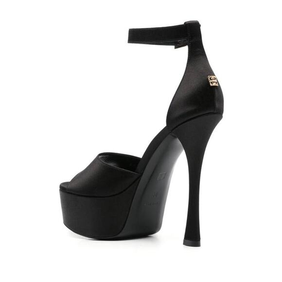 Givenchy 4G Liquid Platform Sandals Heels in Black 38 - Picture 5 of 5